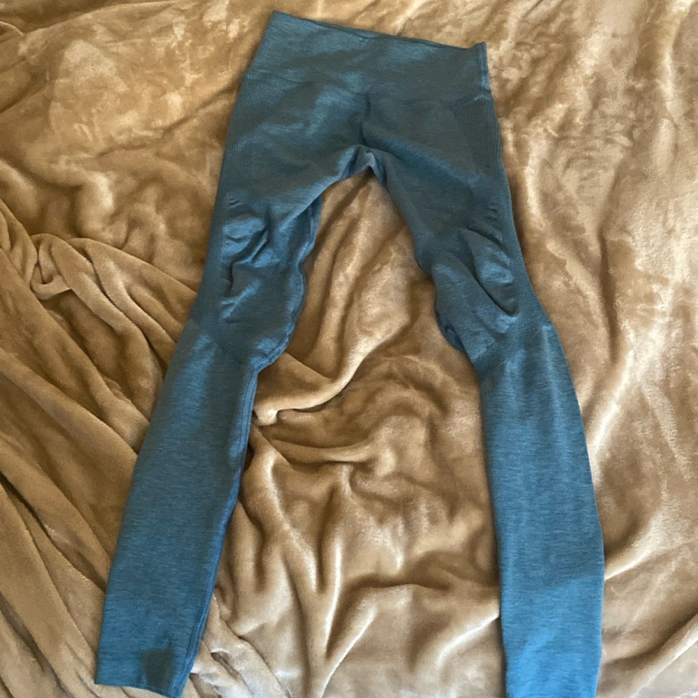 Alphalete workout leggings blue size medium halo or revival